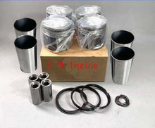 Görseli Galeri görüntüleyiciye yükleyin, Silindir kollu motor pistonu ve astar kiti, piston halkaları ve kauçuk contalar