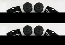 Load image into Gallery viewer, Rear axle air suspension kit with two air springs, brackets, cables and mounting hardware
