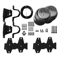 Load image into Gallery viewer, Rear air suspension parts kit: black brackets, hoses, air bellows, and bolts set