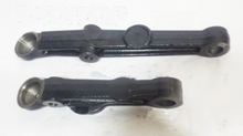 Load image into Gallery viewer, Swing arm and linkage components, black steel parts with mounting holes