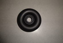 Load image into Gallery viewer, Round black gear lever dust cover, molded rubber dome with center hole