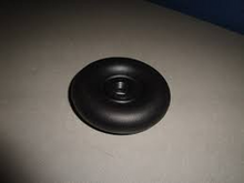 Load image into Gallery viewer, Black molded gear lever dust cover cap with circular center opening