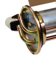 Load image into Gallery viewer, Fuel level sensor assembly flange end with round mounting plate and multi-color ring