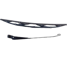 Load image into Gallery viewer, Windshield wiper blade and wiper arm set, dark gray/black, with mounting holes