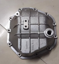 Load image into Gallery viewer, Aluminum axle housing cover with round opening and mounting bolt holes