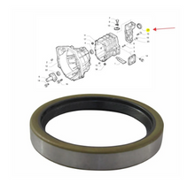 Load image into Gallery viewer, Metal-cased oil seal with black rubber sealing lip