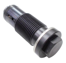 Load image into Gallery viewer, Metal timing tensioner with threaded body and flange, gray finish by SUONAMA