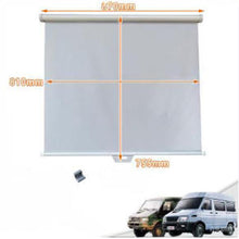 Görseli Galeri görüntüleyiciye yükleyin, Gri pencere gölge perdesi, 870mm x 755mm, silindir üst çubuk