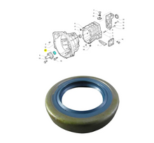Carica l'immagine nel visualizzatore di Gallery, Automotive oil seal ring with blue inner seal and metal housing