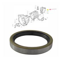 Carica l'immagine nel visualizzatore di Gallery, Metal-cased oil seal with black rubber sealing lip