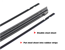 Charger l'image dans la galerie, Wiper rubber insert with embedded steel sheet, two long strips