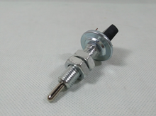 Charger l'image dans la galerie, Stop light switch with metal flange, threaded plunger, and black switch body