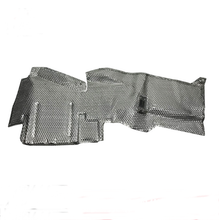 Carregar imagem no visualizador da galeria, Heat shield assembly with silver perforated mesh panels and side tabs