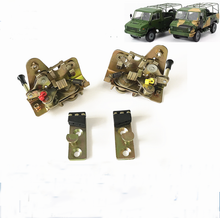 Cargar imagen en el visor de la Galería, Metal door lock actuator with latch levers, springs, and black insulator tabs