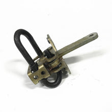 Carica l'immagine nel visualizzatore di Gallery, Metal door stop with black rubber bumper and mounting bracket, L-shaped arm