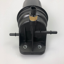Cargar imagen en el visor de la Galería, Fuel filter assembly base with two mounting holes and central inlet/outlet port
