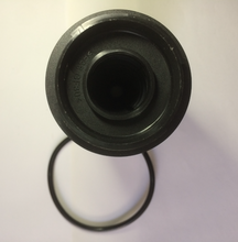 Carregar imagem no visualizador da galeria, Fuel filter housing cap with central opening and black rubber O-ring