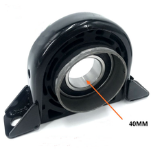 Charger l'image dans la galerie, Drive shaft center bearing with black rubber housing and metal bearing, 40mm