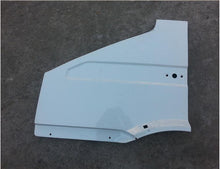 Cargar imagen en el visor de la Galería, Light blue front fender outer panel with wheel-arch curve and bolt holes