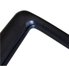 Carregar imagem no visualizador da galeria, Close-up of dark rubber U-channel sealing strip corner