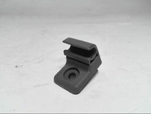 Carica l'immagine nel visualizzatore di Gallery, Solar sun visor bracket, dark gray plastic clip with circular mounting hole