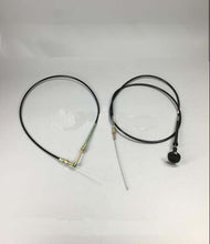Carica l'immagine nel visualizzatore di Gallery, Black wire control level assembly with two cable loops and metal fittings