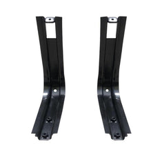 Charger l'image dans la galerie, Black fuel tank bracket pair, U-shaped metal with mounting holes