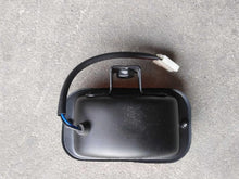 Carregar imagem no visualizador da galeria, Black front fog lamp housing with mounting tab and white plug connector
