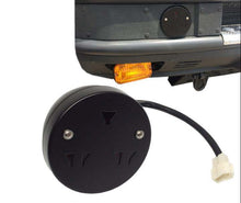 Carica l'immagine nel visualizzatore di Gallery, Anti-aircraft light module with amber lens and wiring harness, black round base