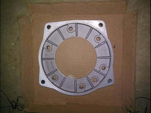 Charger l'image dans la galerie, Metal transfer case transition plate, circular with central bore and bolt holes