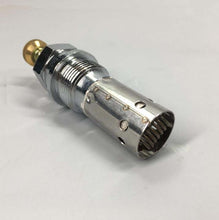 Charger l'image dans la galerie, Diesel glow plug angled view, chrome body with internal slots and brass tip