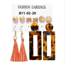 Load image into Gallery viewer, Boho Drop Dangle Long Tassel Earrings tassel earrings flower earring stud free shipping