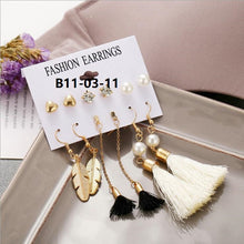 Load image into Gallery viewer, Boho Drop Dangle Long Tassel Earrings tassel earrings flower earring stud free shipping