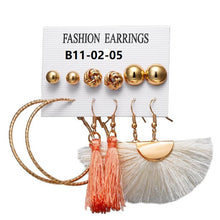 Load image into Gallery viewer, Boho Drop Dangle Long Tassel Earrings tassel earrings flower earring stud free shipping