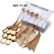 Load image into Gallery viewer, Boho Drop Dangle Long Tassel Earrings tassel earrings flower earring stud free shipping