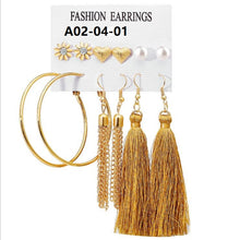 Load image into Gallery viewer, Boho Drop Dangle Long Tassel Earrings tassel earrings flower earring stud free shipping