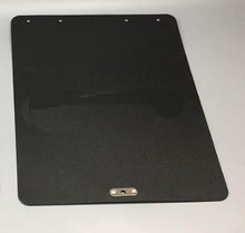 تحميل الصورة في عارض المعرض، Black mud flap panel with mounting tab and pre-drilled corner holes