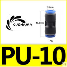 Load image into Gallery viewer, Pneumatic Straight Air Quick Fittings Pipe Joint Coupling 4/6/8/10/12/14/16mm