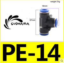 Load image into Gallery viewer, Pneumatic Straight Air Quick Fittings Pipe Joint Coupling 4/6/8/10/12/14/16mm