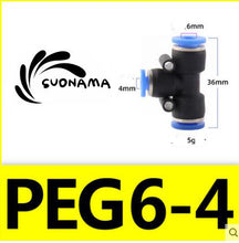 Load image into Gallery viewer, Pneumatic Straight Air Quick Fittings Pipe Joint Coupling 4/6/8/10/12/14/16mm