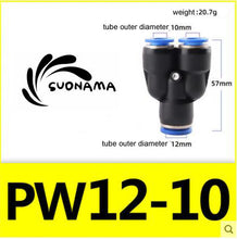 Load image into Gallery viewer, Pneumatic Straight Air Quick Fittings Pipe Joint Coupling 4/6/8/10/12/14/16mm