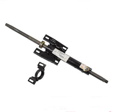 Charger l'image dans la galerie, Steering column bracket assembly with dark metal shaft and black mounting plates