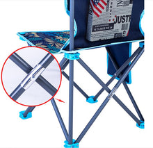 Load image into Gallery viewer, Portable Folding Chair Heavy Duty Fishing Chair with Side Pocket and Strap Carrying Bag Compact, Convenient Outdoor Chair for Hiking, Fishing and Camping