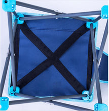 Load image into Gallery viewer, Portable Folding Chair Heavy Duty Fishing Chair with Side Pocket and Strap Carrying Bag Compact, Convenient Outdoor Chair for Hiking, Fishing and Camping