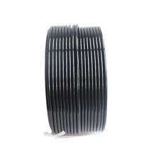 Carregar imagem no visualizador da galeria, Black coiled PU air compressor hose roll with ribbed tube texture