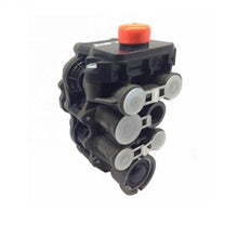 Charger l'image dans la galerie, Truck multi-port protection valve with black body and orange red push button