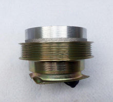 Charger l'image dans la galerie, Water pump clutch coupler close-up of threaded metal shaft and flange