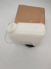 Carica l'immagine nel visualizzatore di Gallery, White plastic washing tank reservoir with cap and hose, top angle
