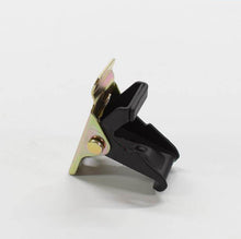 تحميل الصورة في عارض المعرض، Engine hood lock latch with black plastic tab and zinc-plated mounting plate