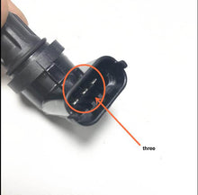 Charger l'image dans la galerie, Camshaft position sensor with focused view of black electrical connector pins